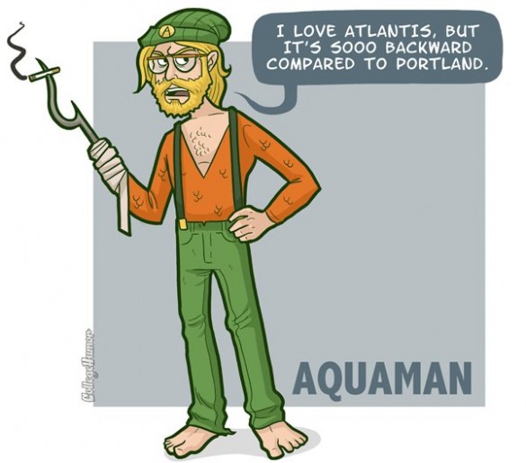 Aquaman as a Hipster