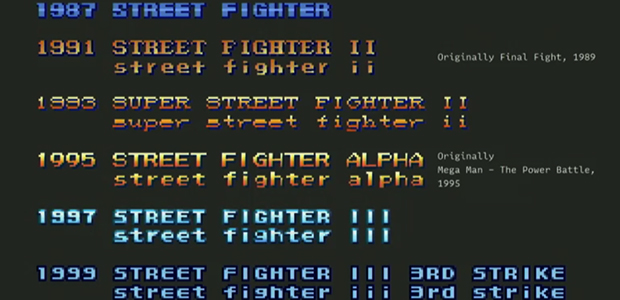 Street Fighter Retro Arcade Game Font